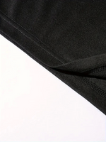 Baskılı Oversize Bisiklet Yaka T-shirt - Siyah