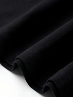 Baskılı Oversize Bisiklet Yaka T-shirt - Beyaz