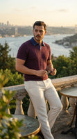Kısa Kollu Örgü Polo Yaka Erkek Üst Giyim Modeli