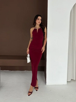 Elbisesi Bordo