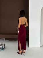 Elbisesi Bordo