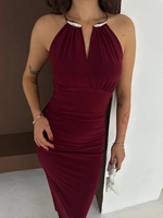 Elbisesi Bordo